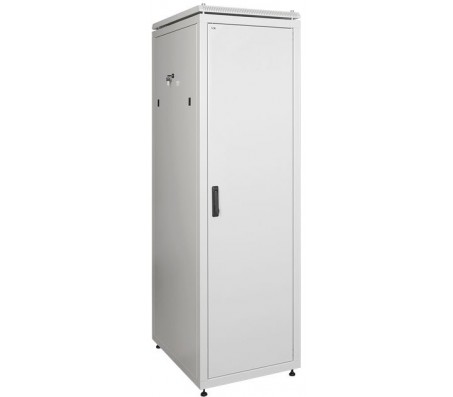 ITK Шкаф сетевой 19" LINEA N 28U 600х600 мм металлическая передняя дверь серый