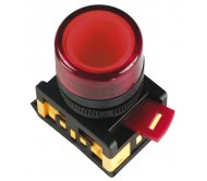 Кнопка ABLF-22 красный d22мм неон/240В 1з+1р ИЭК