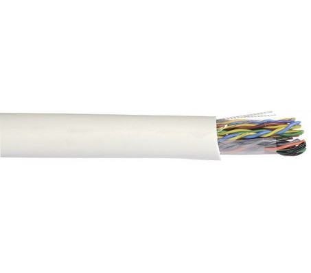 ITK Кабель связи витая пара F/UTP, кат.5E 100х2х24AWG solid, PVC, 305м, серый