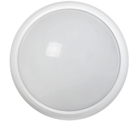 Светильник светодиодный ДПО 3030Д 12Вт 4500K IP54 круг белый пластик с ДД IEK