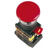 Кнопка AEAL22 "Грибок"с фиксацией красный d22мм 240В 1з+1р ИЭК