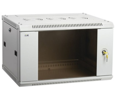 ITK Шкаф LINEA W 18U 600x450 мм дверь стекло, RAL7035