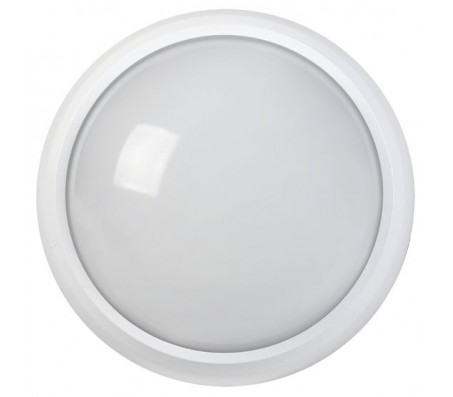 Светильник светодиодный ДПО 3010Д 8Вт 4500K IP54 круг белый пластик с ДД IEK