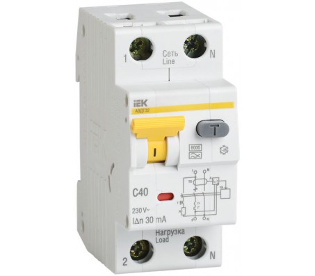 АВДТ 32 C50 100мА - Автоматический Выключатель Дифф. тока