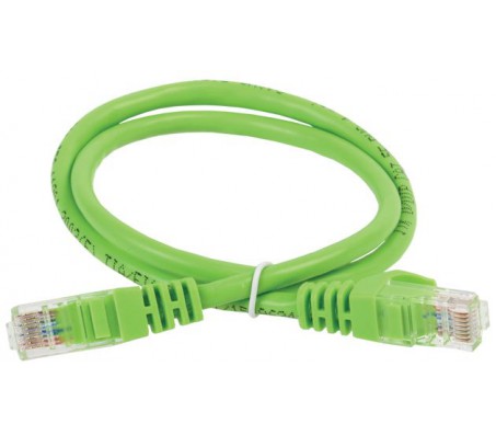 ITK Коммутационный шнур (патч-корд), кат.6 UTP, 1м, зеленый